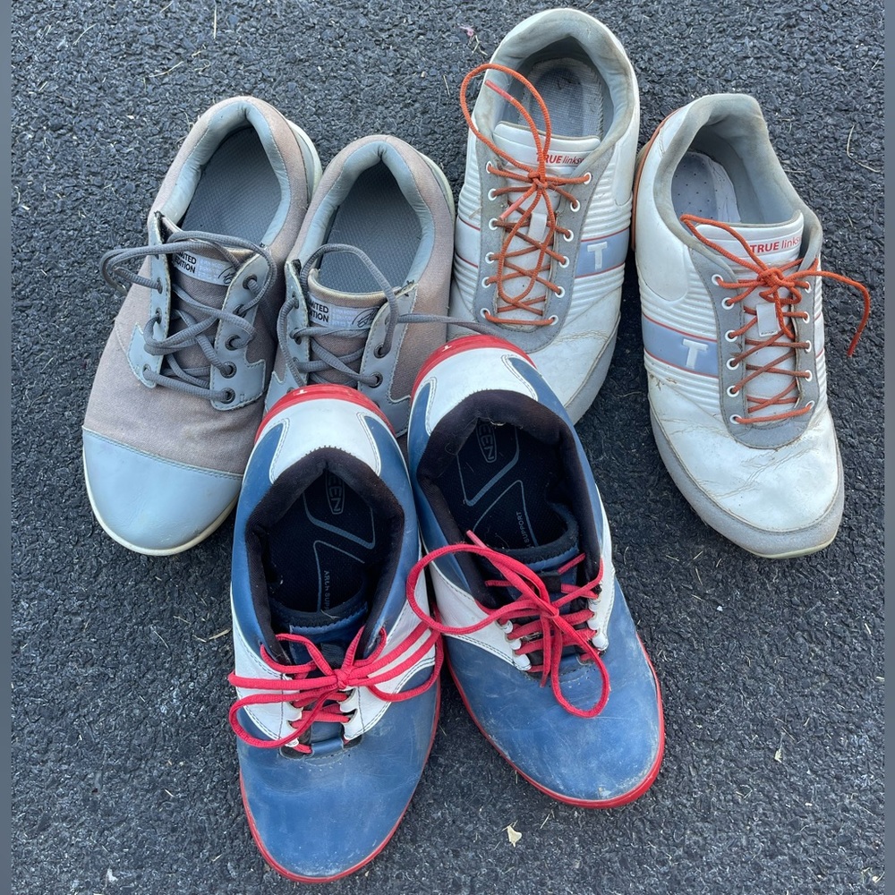 True Linkswear golf shoes Lot. Size 10. Spikeless and zero drop.